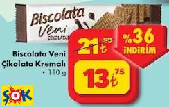 BİSCOLATA VENİ ÇİKOLATA KREMALI 110 G
